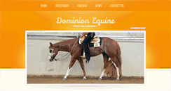 Desktop Screenshot of dominionequine.com.au