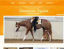 Tablet Screenshot of dominionequine.com.au